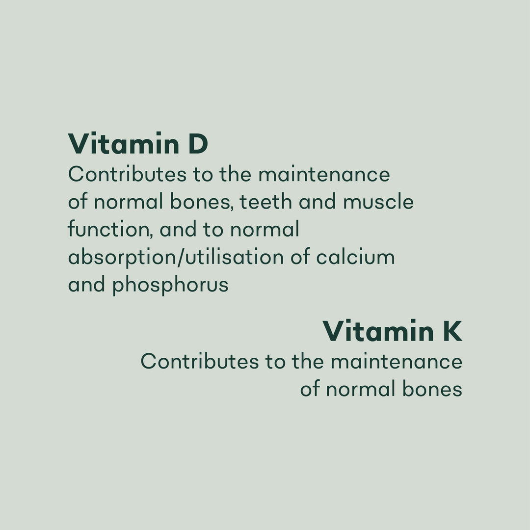 Supplements with Vitamin D3 and K2