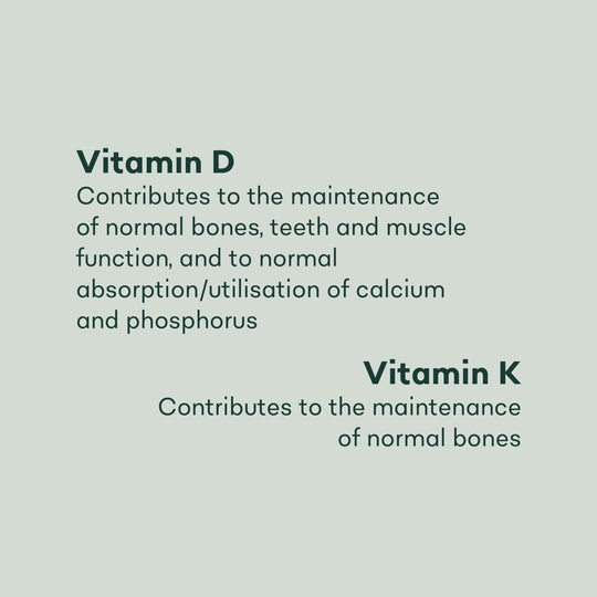 Supplements with Vitamin D3 and K2
