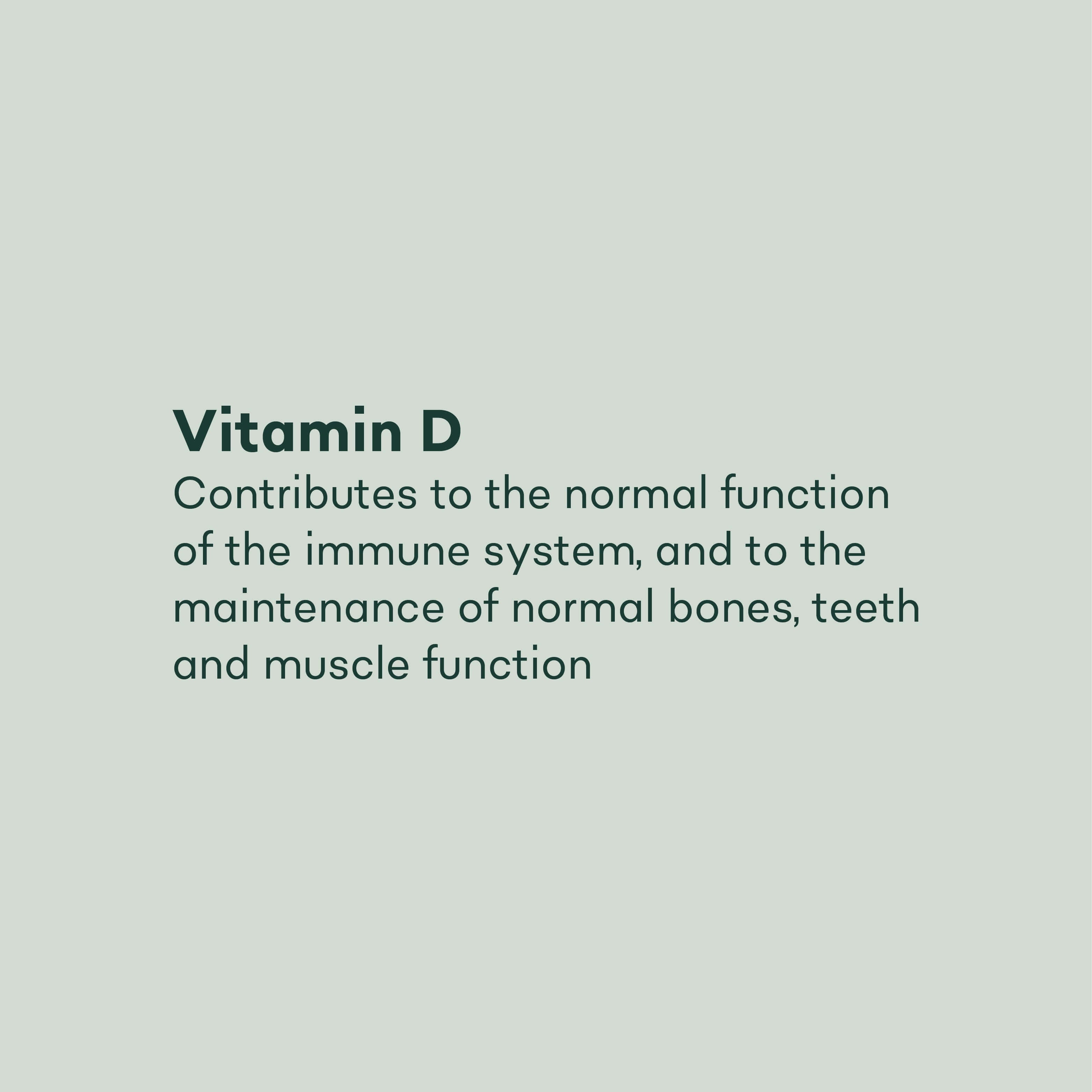 Supplements with Vitamin D