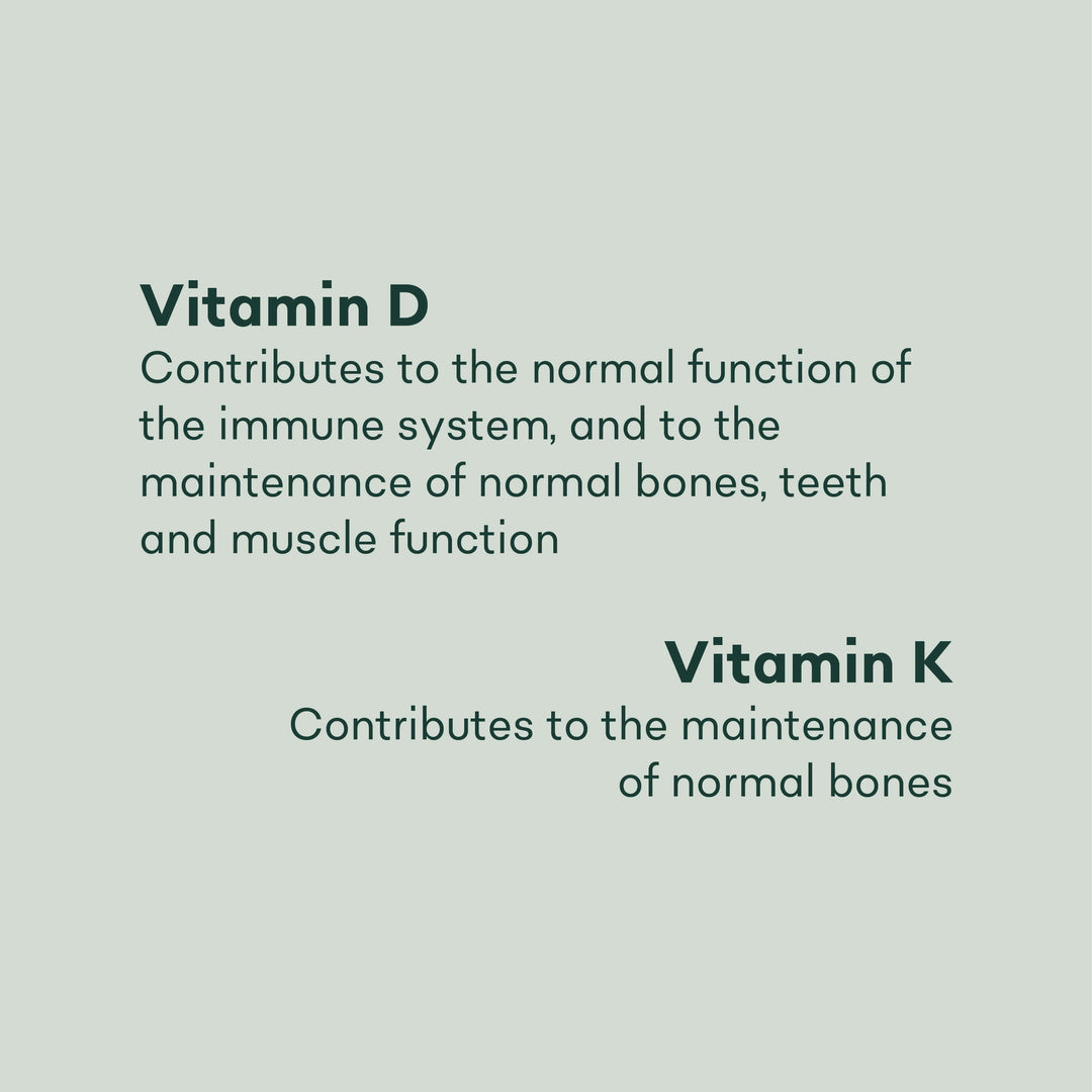 Vitamin D3 and K2