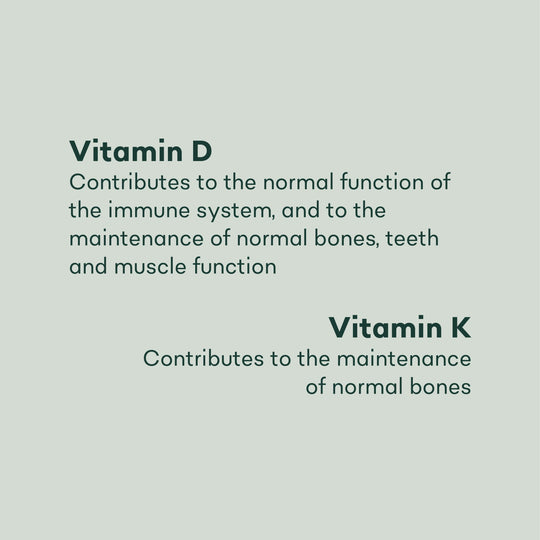 Vitamin D3 and K2